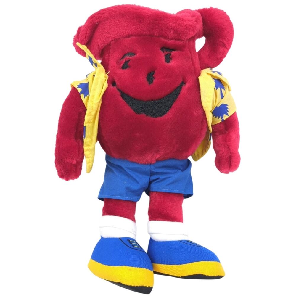 Kool-Aid Man Plush Mascot Hawaiian Shirt Shorts Stuffed Animal 13" Tall Regis
